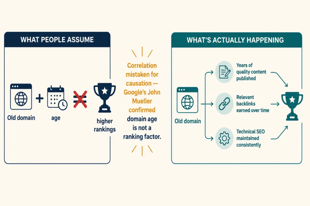 Domain Age Isn't a Ranking Factor